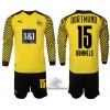 Officiële Voetbalshirt + Korte Broek Borussia Dortmund Hummels 15 Thuis 2021-22 Lange Mouw - Kids